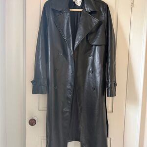 Babaton aritzia finch Black Leather Jacket